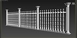 欧式围栏3d模型