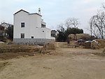 冬日 田园边上建筑