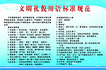 刊板 文明标语 上班礼仪