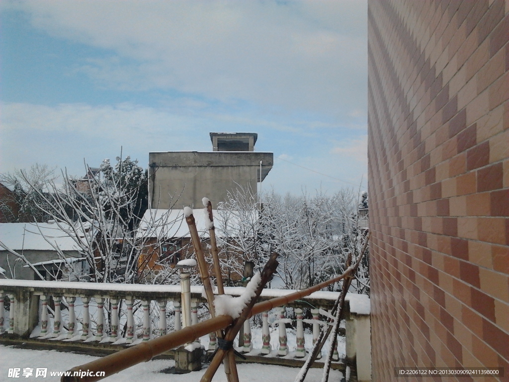 下雪 天空