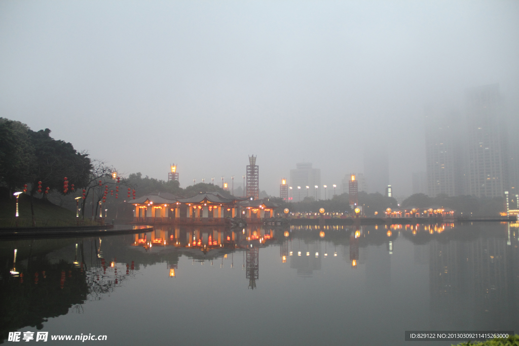 千灯湖公园夜景