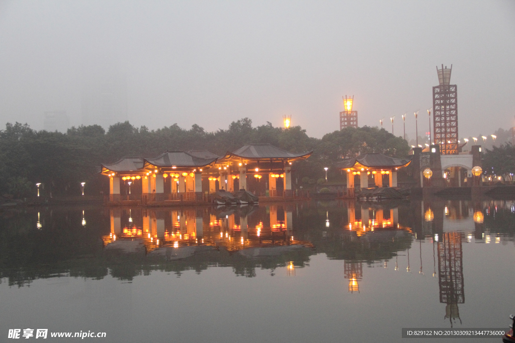 千灯湖公园夜景