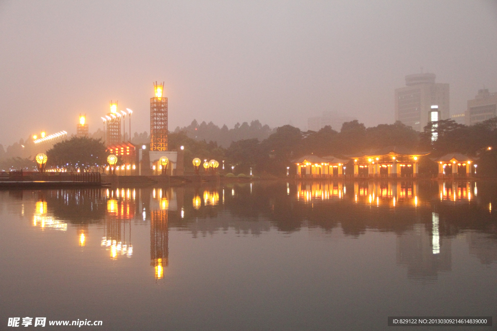 千灯湖公园夜景