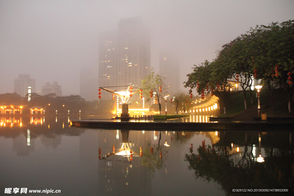 千灯湖公园夜景