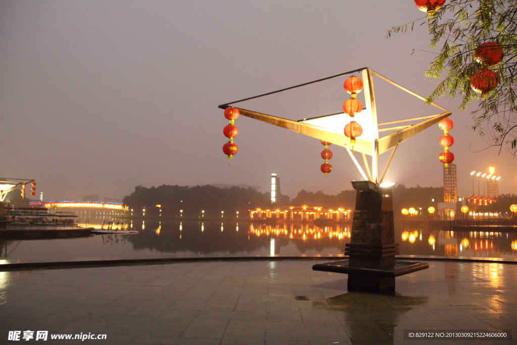 千灯湖公园夜景