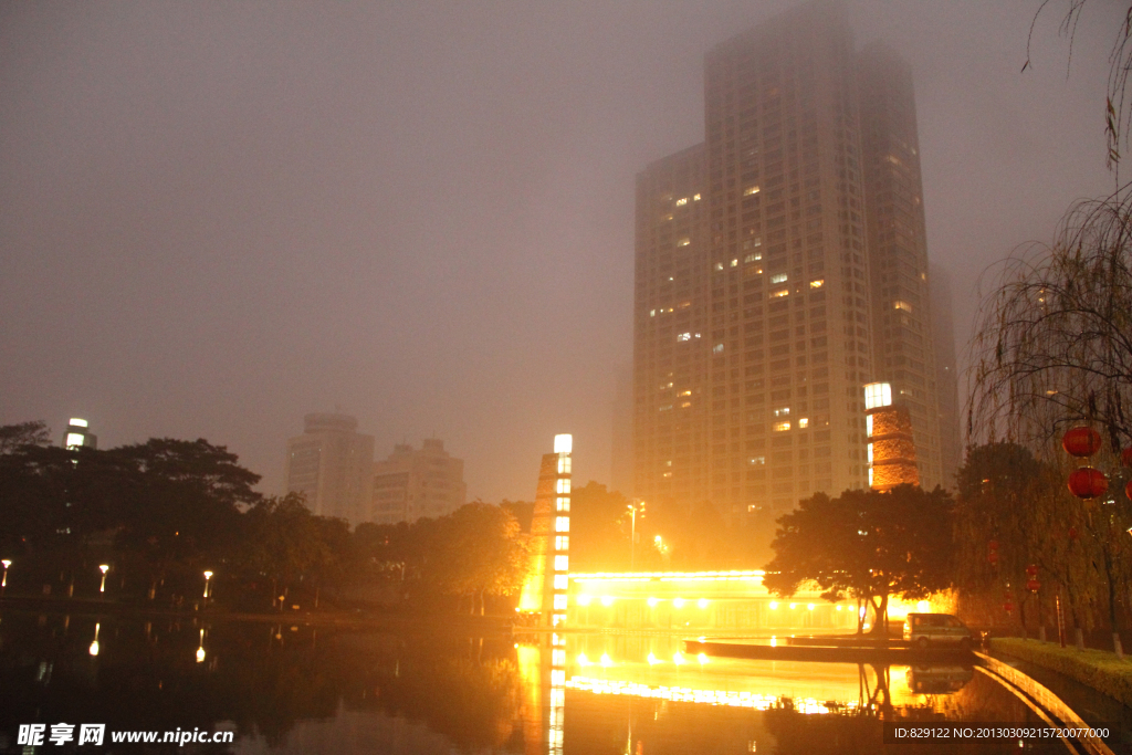 千灯湖公园夜景