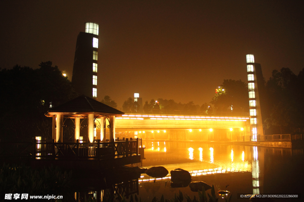 千灯湖公园夜景