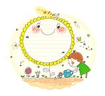 植树 卡通插画
