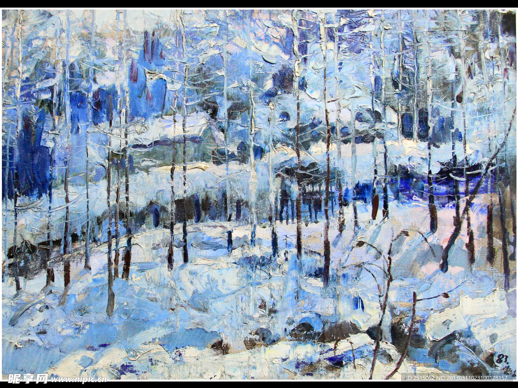 冬天 雪景