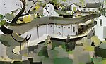 吴冠中风景油画