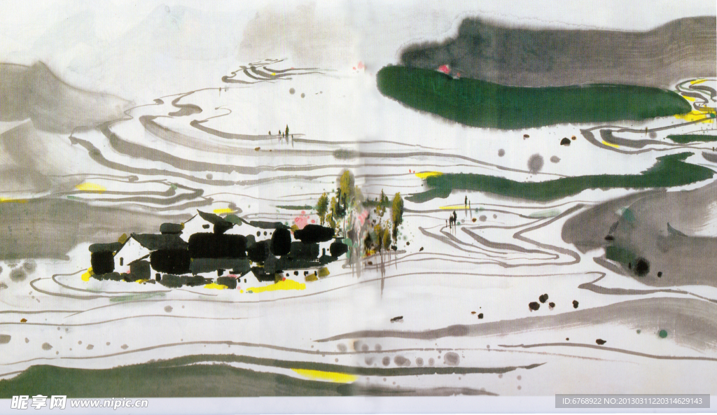 吴冠中山水