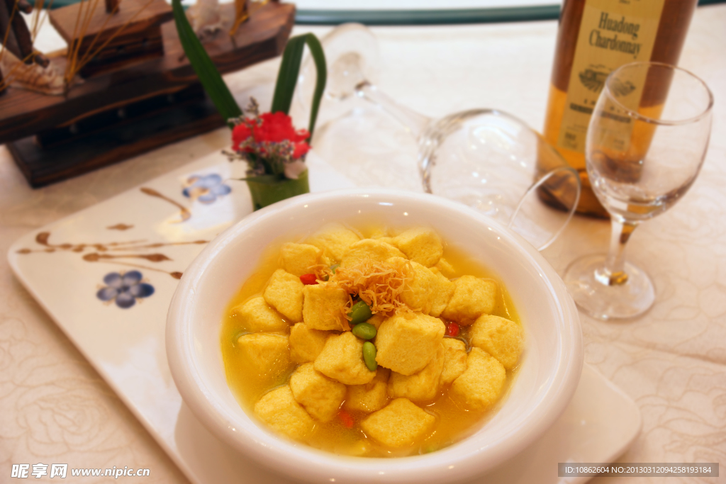 贝蓉鸡汁豆腐