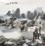 水彩国画