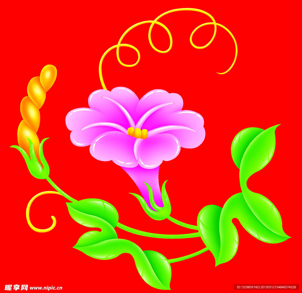 牵牛花 花 桃花
