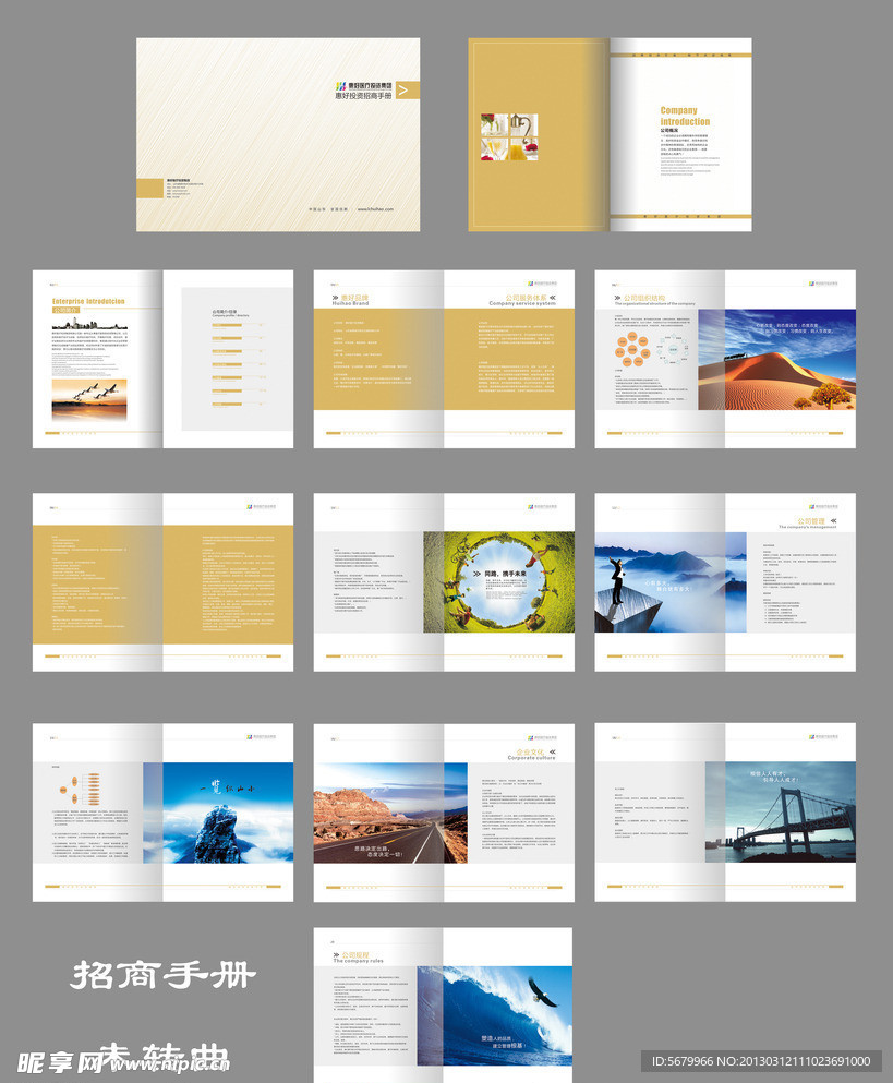 招商手册 宣传画册 文化公司