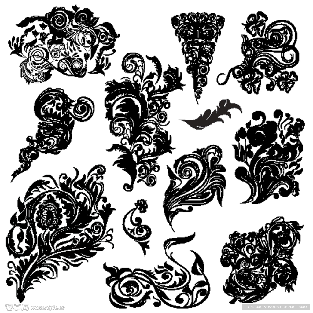 欧式花纹