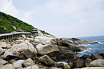 海南蜈支洲岛海边小径长廊