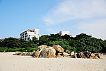 海南蜈支洲岛沙滩建筑