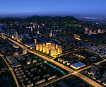 夜景鸟瞰图