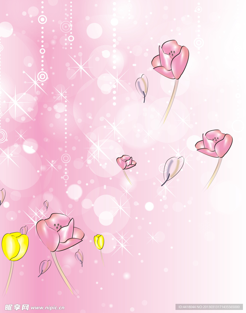 花朵移门