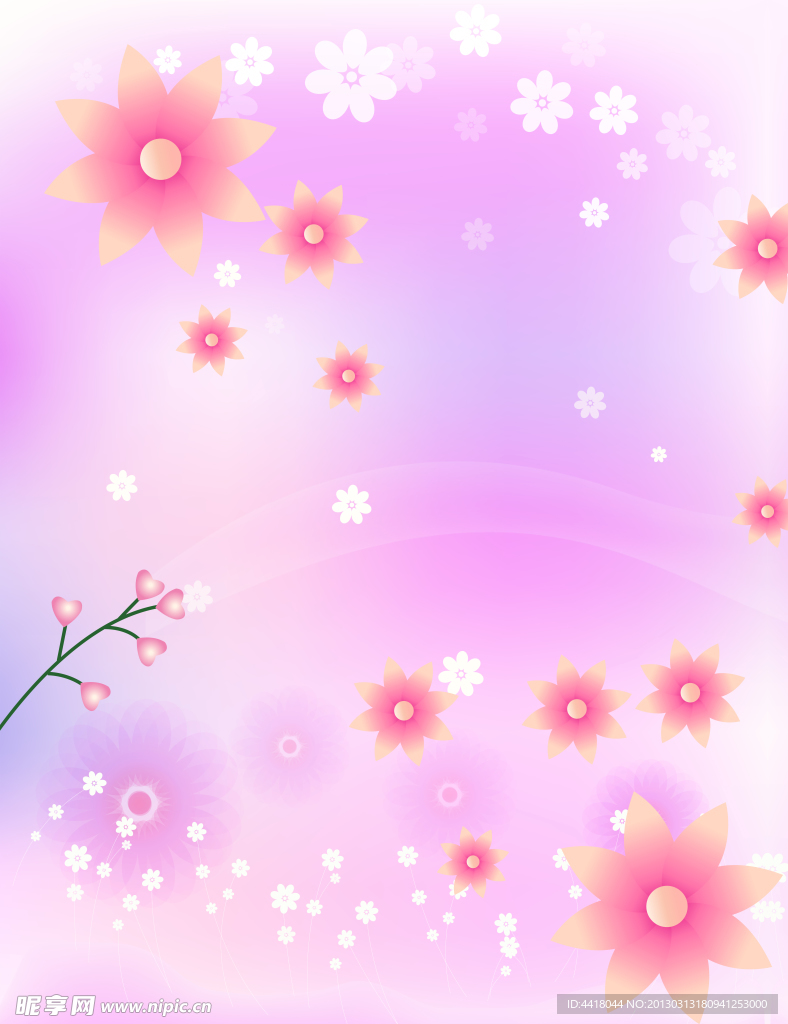花朵移门