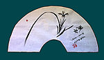 国画 兰花 聚马凉石
