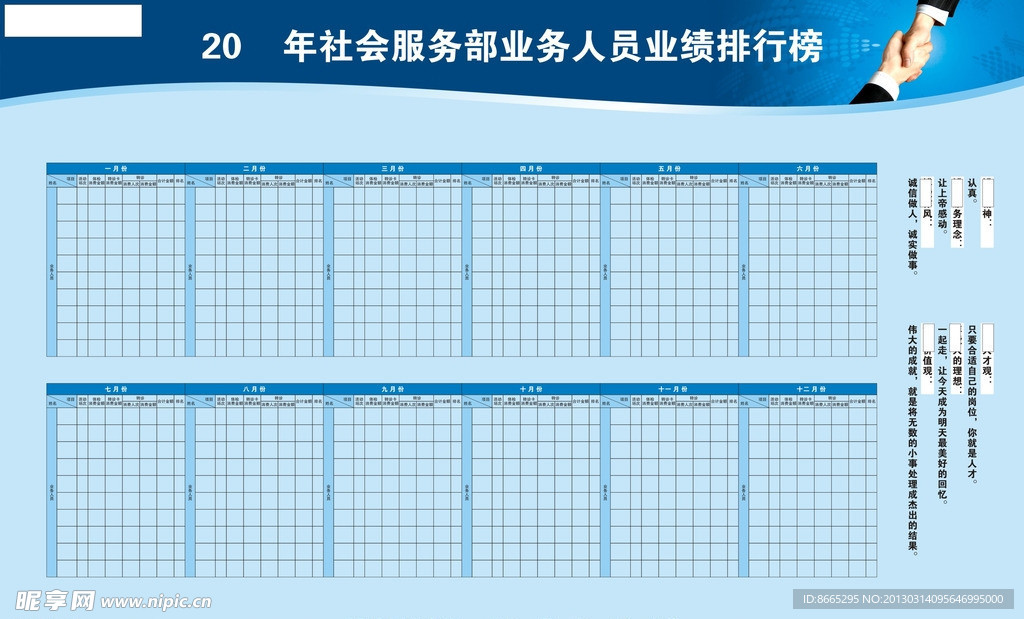 市场部业绩排行榜