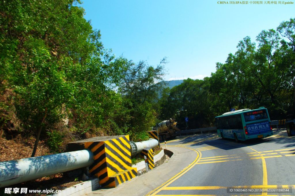 龙岗南澳一路风景 盘山公路