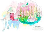 女孩和飞翔的天使