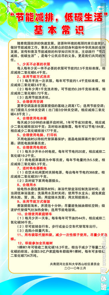 节能环保展牌