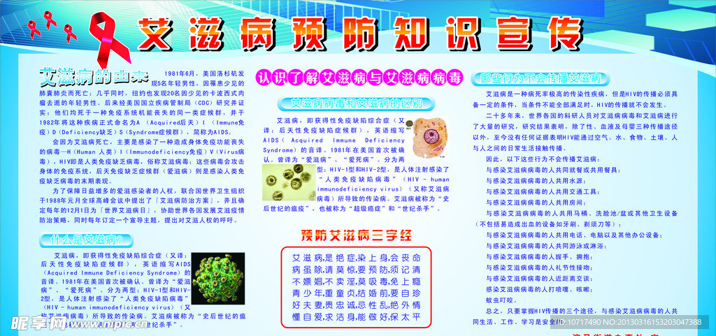 艾滋病预防知识宣传