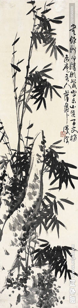 竹石图