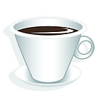 漂亮的咖啡杯矢量图