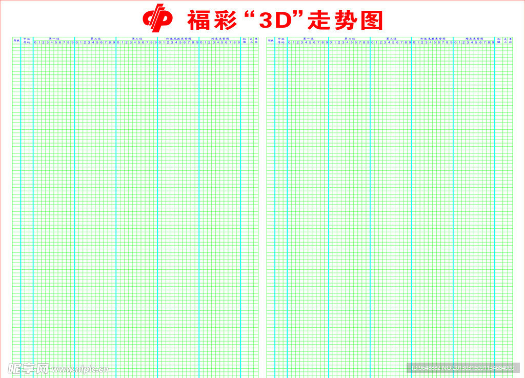 福彩“3D”走势图