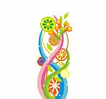 矢量糖果花纹