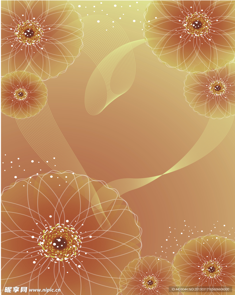 花朵移门