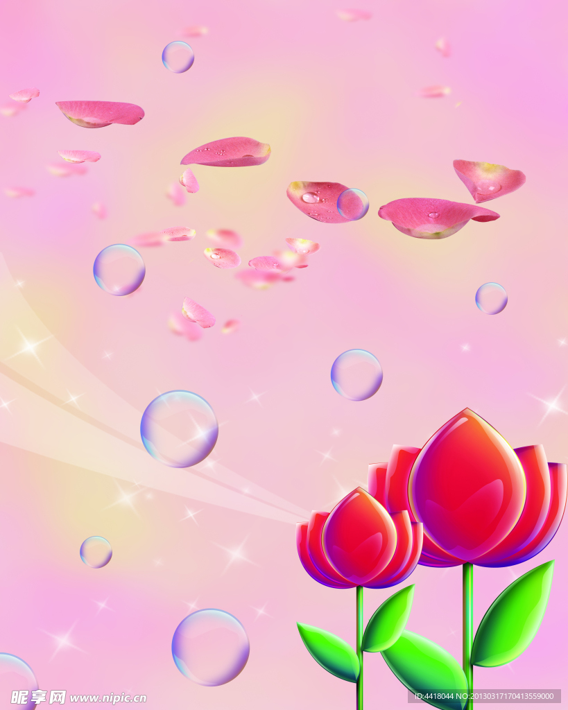花朵移门