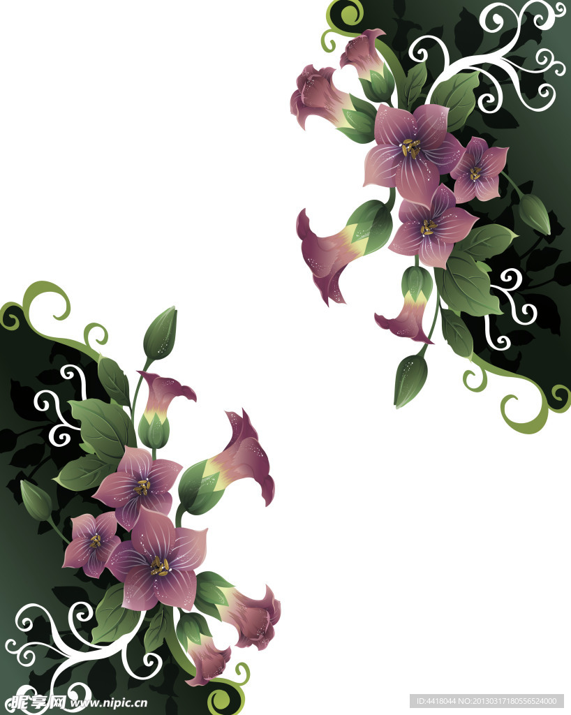 花朵移门