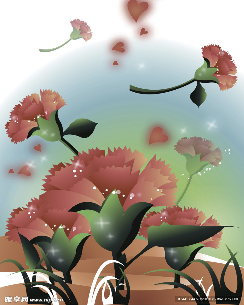 花朵移门
