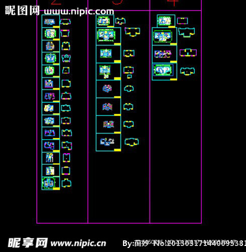 板式户型 带面积