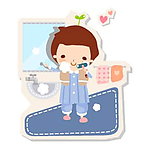 小孩洗脸