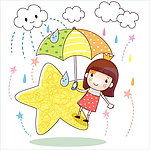 星星下雨