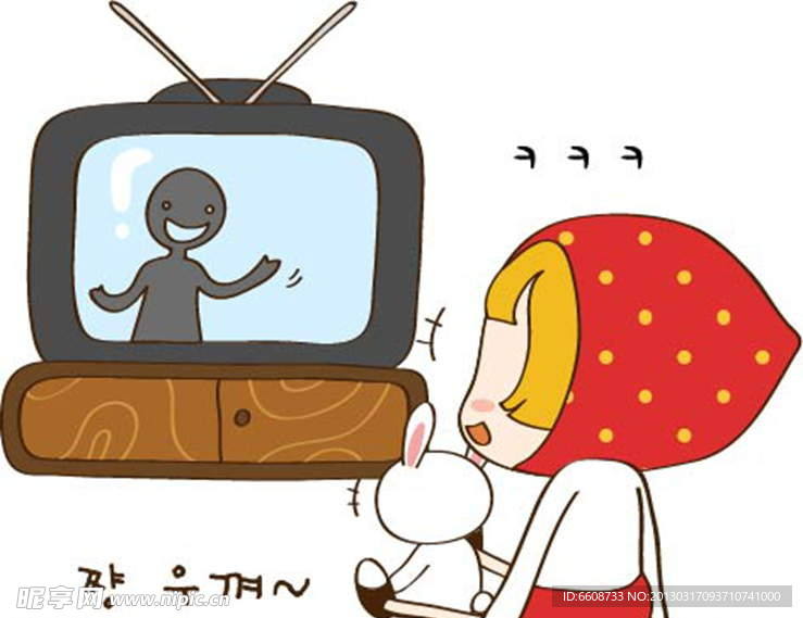小红帽看电视
