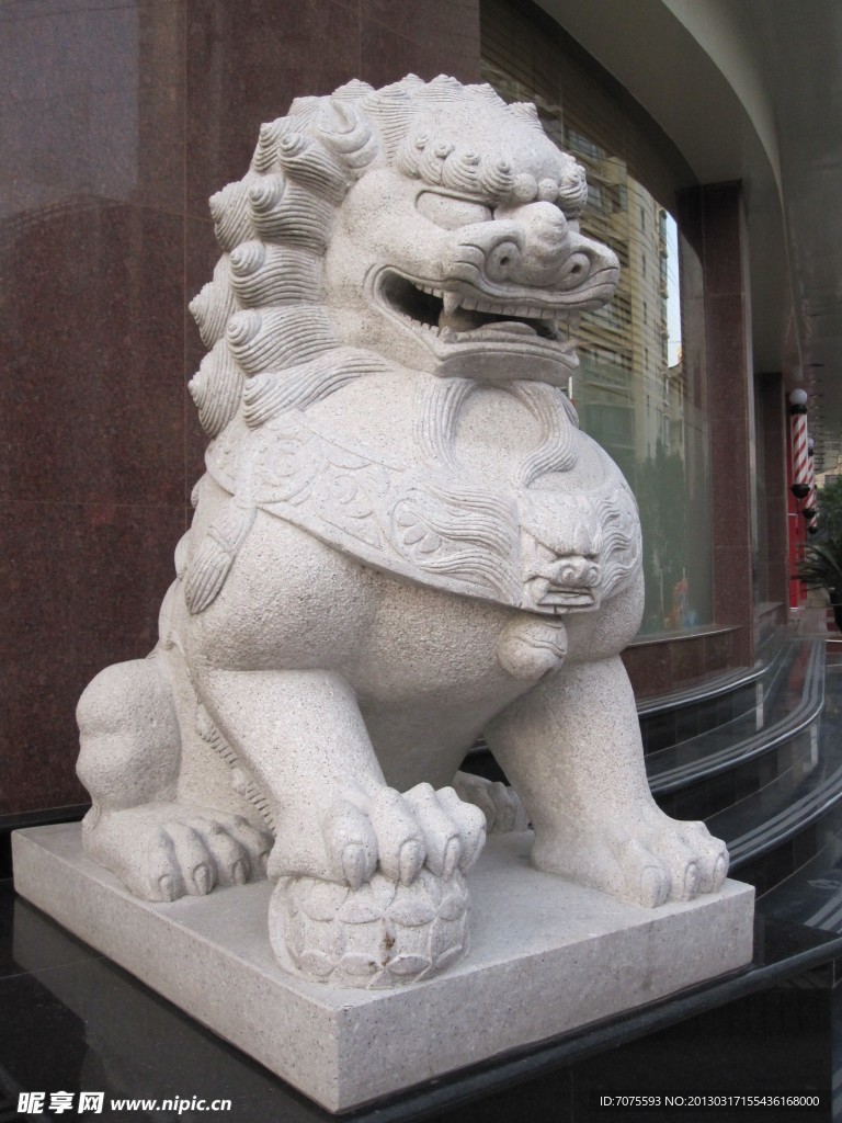 石狮子经典雕塑