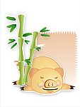 可爱猪