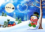 雪人和圣诞老人