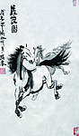 国画马