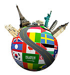 各国国旗地球