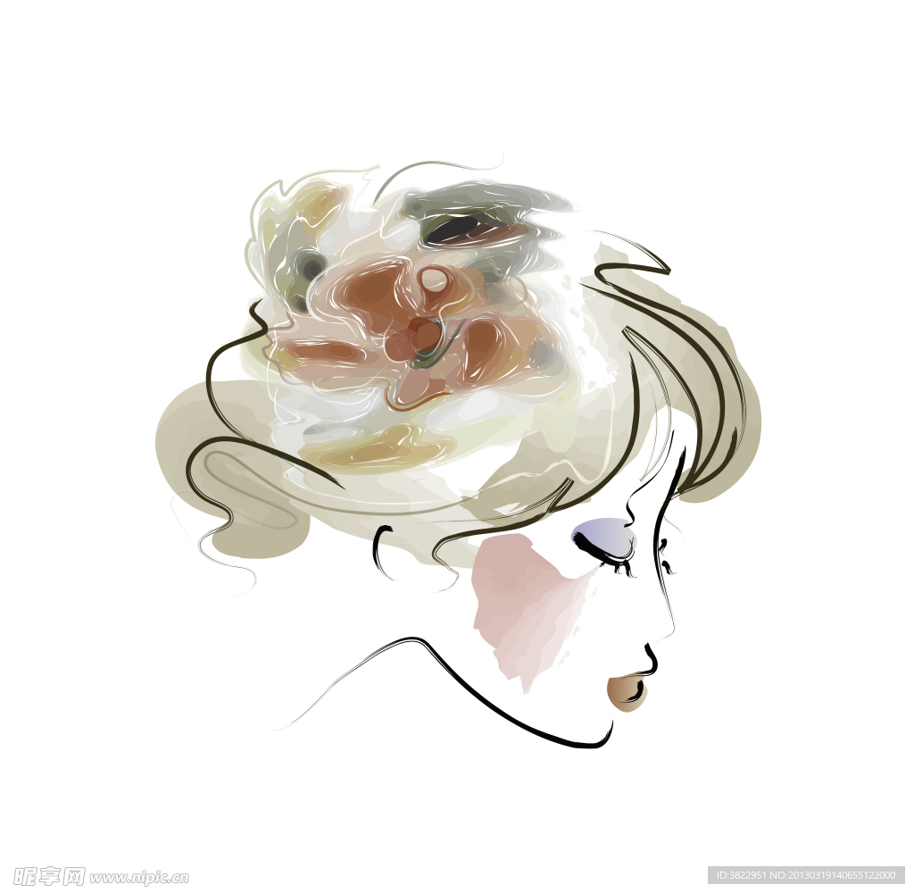 时尚少女插画