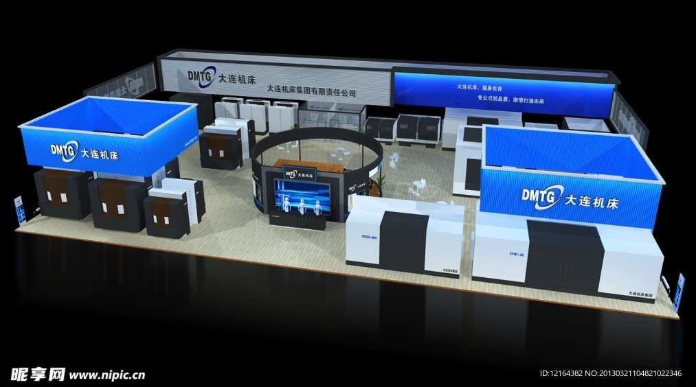 展览3D模型 机床展